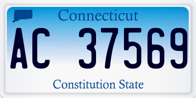 CT license plate AC37569