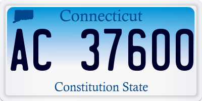 CT license plate AC37600
