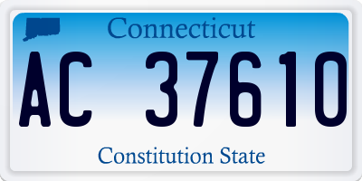 CT license plate AC37610