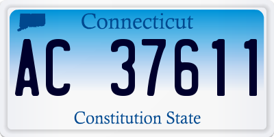 CT license plate AC37611