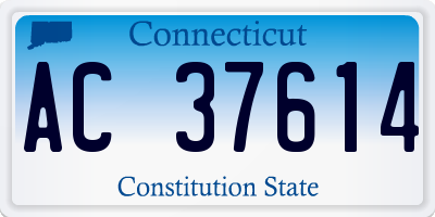 CT license plate AC37614