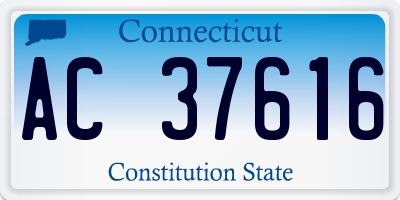 CT license plate AC37616