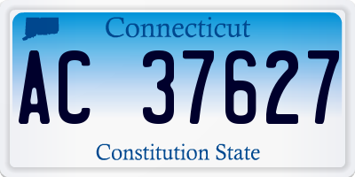 CT license plate AC37627