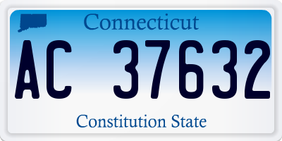 CT license plate AC37632