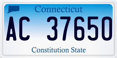 CT license plate AC37650