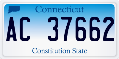 CT license plate AC37662