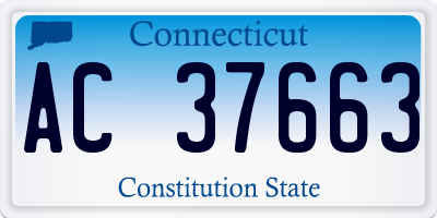 CT license plate AC37663