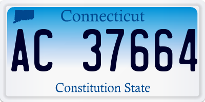 CT license plate AC37664