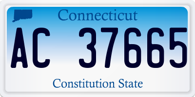 CT license plate AC37665