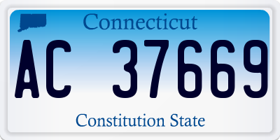 CT license plate AC37669