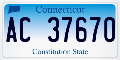 CT license plate AC37670