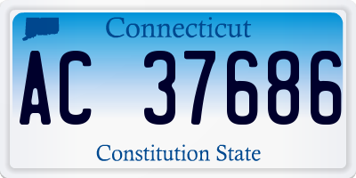 CT license plate AC37686