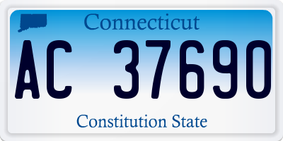 CT license plate AC37690