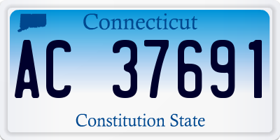 CT license plate AC37691