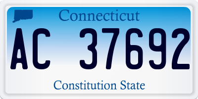 CT license plate AC37692