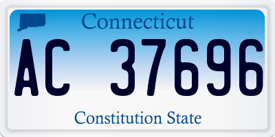 CT license plate AC37696