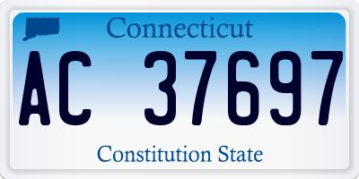 CT license plate AC37697