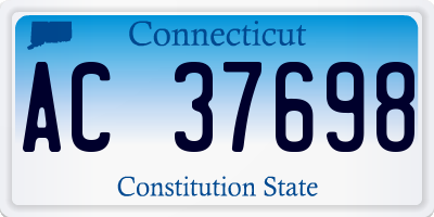 CT license plate AC37698