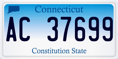 CT license plate AC37699