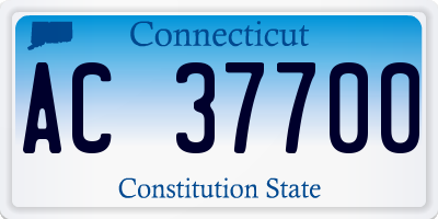 CT license plate AC37700