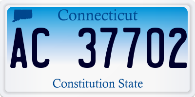 CT license plate AC37702