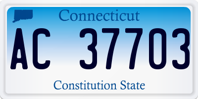 CT license plate AC37703