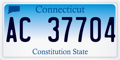 CT license plate AC37704