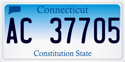 CT license plate AC37705