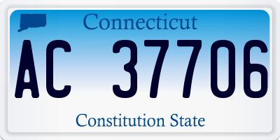 CT license plate AC37706
