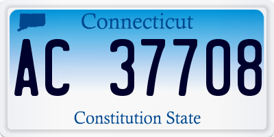 CT license plate AC37708