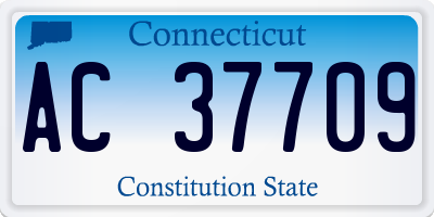 CT license plate AC37709