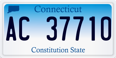 CT license plate AC37710