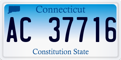 CT license plate AC37716