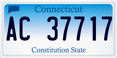 CT license plate AC37717