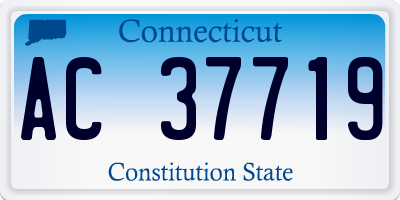 CT license plate AC37719