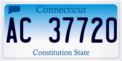 CT license plate AC37720