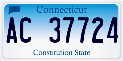 CT license plate AC37724