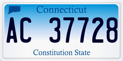 CT license plate AC37728