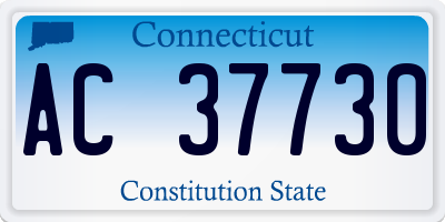 CT license plate AC37730