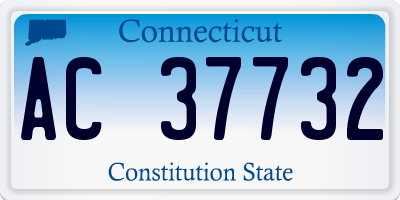 CT license plate AC37732