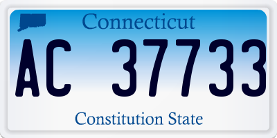 CT license plate AC37733