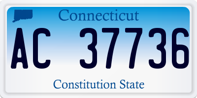 CT license plate AC37736