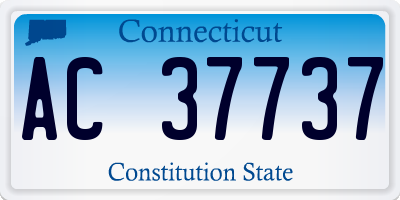 CT license plate AC37737