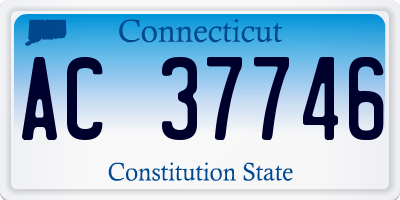 CT license plate AC37746