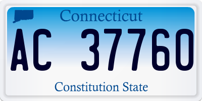 CT license plate AC37760