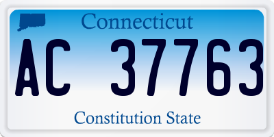 CT license plate AC37763