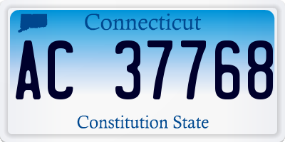 CT license plate AC37768
