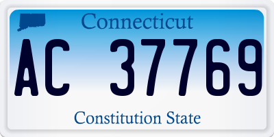 CT license plate AC37769