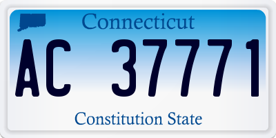 CT license plate AC37771