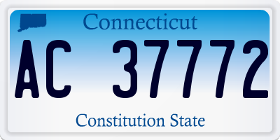 CT license plate AC37772